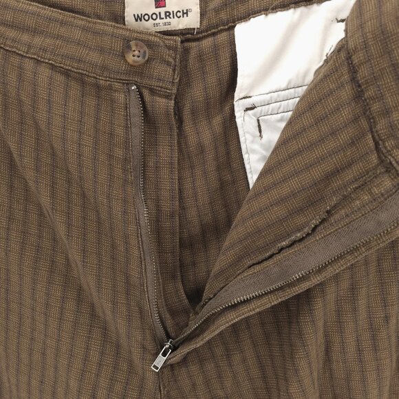 NWT WOOLRICH Wakeman Cargo Shorts Mocha Brown Plaid Check Size 42 - Picture 3 of 6